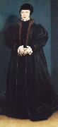 Hans holbein the younger Christina of Denmark,Duchess of Milan Sweden oil painting artist